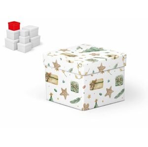 krabice dárková vánoční C-V007-C 12x12x10cm 5370941 - MFP Paper s.r.o.