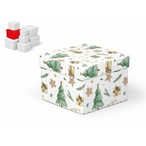 krabice dárková vánoční C-V007-E 16x16x12cm 5370943 - MFP Paper s.r.o.