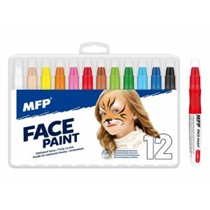 Sada bezpečných barev na obličej Face Paint - 12 ks - MFP Paper s.r.o.