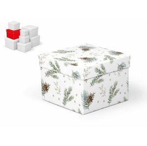 krabice dárková vánoční C-V006-E 16x16x12cm 5370935 - MFP Paper s.r.o.