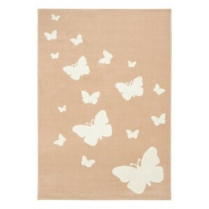 Dětský koberec KIDS 533742/95855 motýli růžový