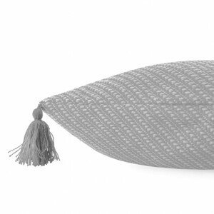 Povlak na polštář MORRIS s třásněmi šedý