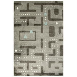 Dětský koberec 9374B šedý / grafitový