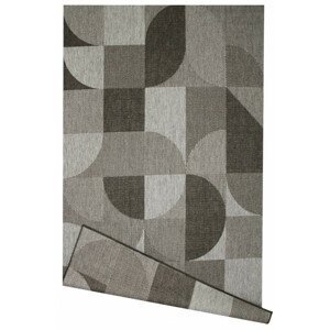 Šňůrkový oboustranný koberec Brussels 205498/11010 stříbrný / šedý / grafitový