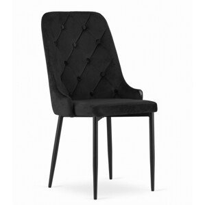Set jídelních židlí CAPRI černé (4ks)
