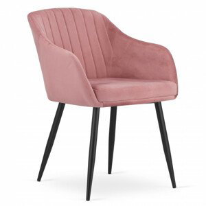 Set dvou jídelních židlí DAXO růžové