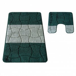 Sada koupelnových koberečků Montana Sariyer zelená