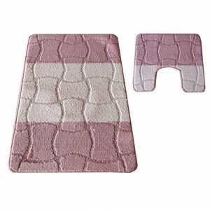 Sada koupelnových koberečků Montana Sariyer růžová