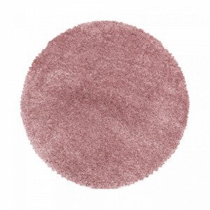 Koberec Fluffy Super Soft růžový kruh