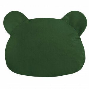 Plyšová podnožka TEDDY tmavě zelená