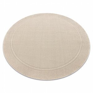 Šňůrkový koberec SIZAL TIMO 5979 béžový kruh