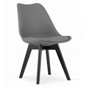 Jídelní židle MARK - grafitová (černé nohy)