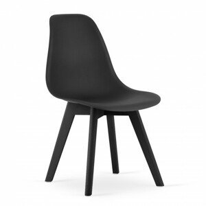 Krzesło KITO - czarne / nogi czarne x 1