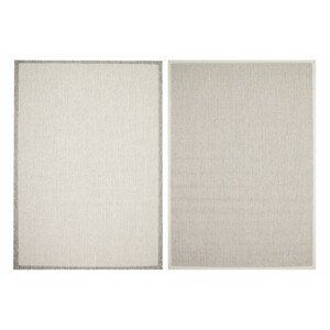 Šňůrkový oboustranný koberec Brussels 205014/10010 stříbrný romby