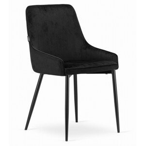 Set tří jídelních židlí MONZA černé (černé nohy) (3ks)