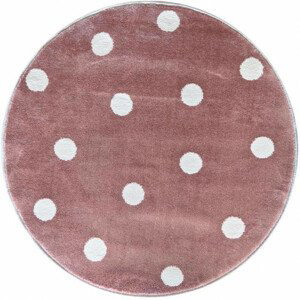 Dětský koberec FD Soft Klytia růžový kruh