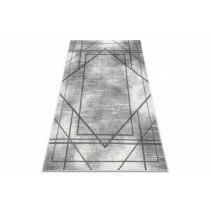 Koberec NOBLE 1520 45 geometrický, linie - šedý