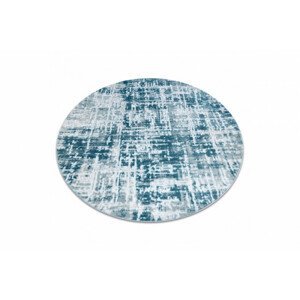 Koberec MEFE kruh 8722 Linie vintage - krém / modrý