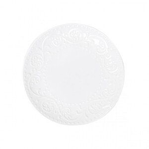 Dezertní talíř SYLIA bílý s ornamentem SS23 844015