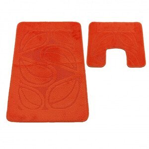 Sada koupelnových koberečků Montana Flora Orange