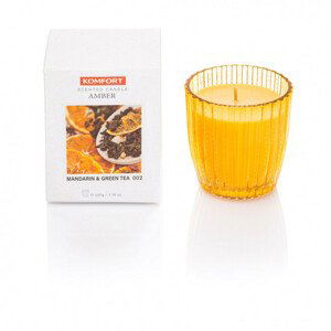 Svíčka Amber Mandarin & Green Tea žlutá