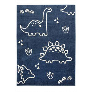 Dětský koberec Emily Kids 5859A Dinosauři modrý