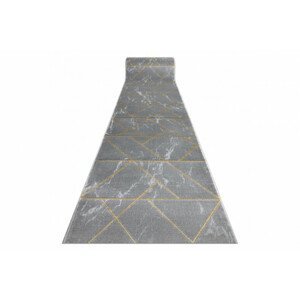 Běhoun EMERALD exkluzivní 1012 glamour, marmur, geometrický šedý/zlatý
