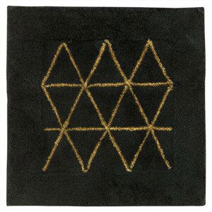 Koupelnový kobereček Jarpol Agadir lurex 51 černý / zlatý