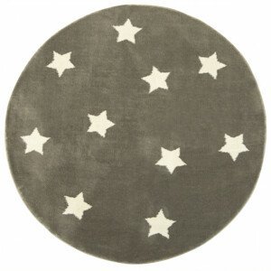 Koberec Karo 6066A Hvězdy šedohnědý