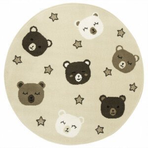 Dětský koberec Luna Kids 534457/51915Traktor, krémový