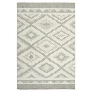 Šňůrkový koberec Berg 28364/34 Aztec Romby - šedý / krém