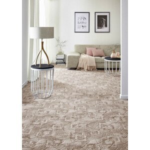 Metrážový koberec BOSSANOVA hnědý