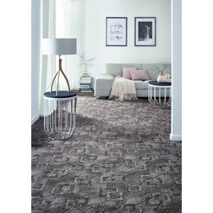 Metrážový koberec BOSSANOVA šedý
