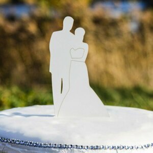 DUBLEZ | Dřevěné postavičky na svatební dort - Manželé