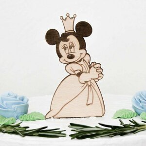 DUBLEZ | Dřevěná figurka na dort - Minnie Mouse