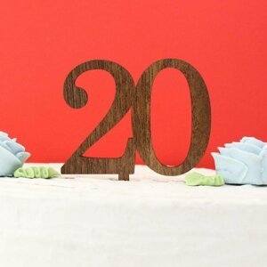 DUBLEZ | Zapichovací číslice na dort 20