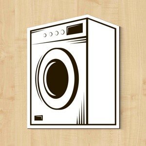 DUBLEZ | Dřevěné označení dveří - Prádelna