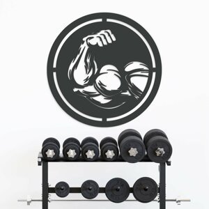 DUBLEZ | Fitness obraz na zeď - Biceps kulturisty