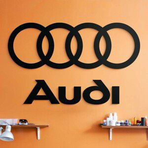 DUBLEZ | Dřevěné logo a nápis na zeď - Audi