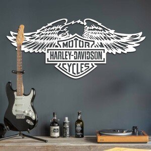 DUBLEZ | Dřevěný obraz - Logo Harley Davidson