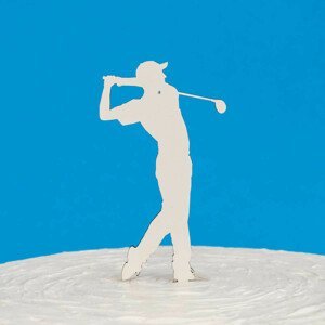 DUBLEZ | Dřevěná postavička na dort - Golfista