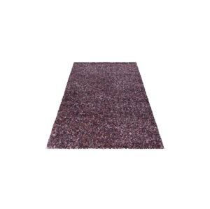 Lila-růžový chlupatý shaggy koberec, 80x250
