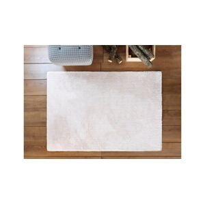 Krémový koberec králičí srst Cobbler, 70 x 250 cm