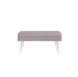 Bílá-soho čalouněná lavice s úložným prostorem Vina 0701