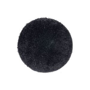 Černý kulatý protiskluzový koberec Eurobano Home, 100 x 100 cm