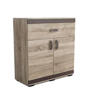 Komoda P25 Barva: Wenge, Lišta: Lancelot, Barva dveří: Trufla