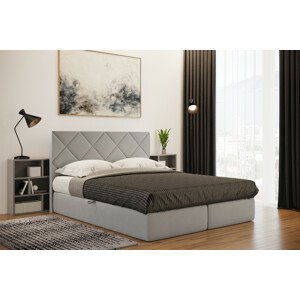 Boxspring Reja Rozměr: 160x200cm, látka: Monolith 77, Topper: Ano