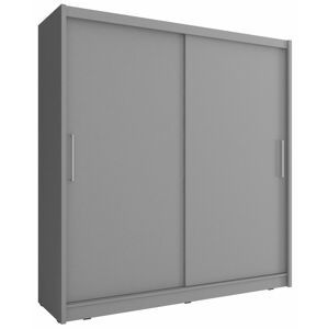 Šatní skříň Wiki Barva korpusu: grafit, Rozměry: 180 cm, Dveře: Bez zrcadla