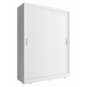 Šatní skříň Wiki 130/150 Barva korpusu: Bílá, Rozměry: 130 cm, Dveře: Bez zrcadla