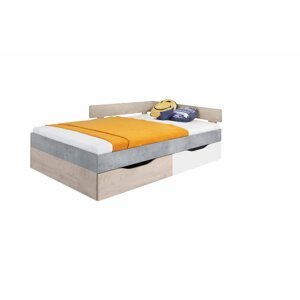 Dětská postel Sigma SI16 Barva korpusu: Beton/Bílá/Dub, Varianta Si: Levá